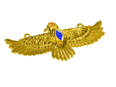 eagle pendant Jewellery Jewelcad  3D print model
