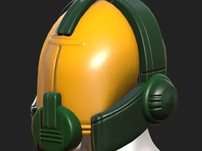 Helmet plastic mask protection pollution ball shaped Low-poly  Low-poly 3D model shop