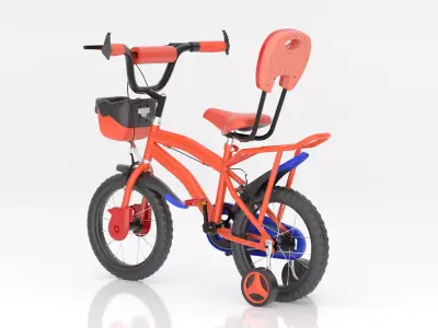 Junior Kids Pink Cycle 3D model