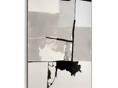 Plaster Two Photo Frame 521 Low-poly 3D model