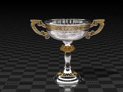 pokal cup trpohy  antique bowl 3D print model