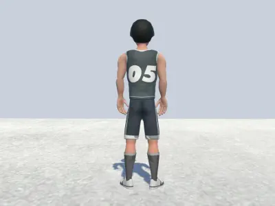 Basketball Player - Sports Man -Athletic  Low-poly 3D model
