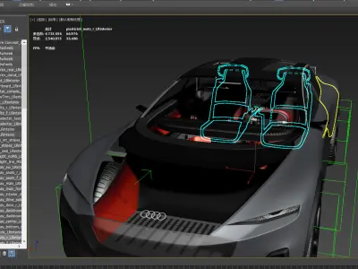 Audi Activesphere Concept  Low-poly 3D model