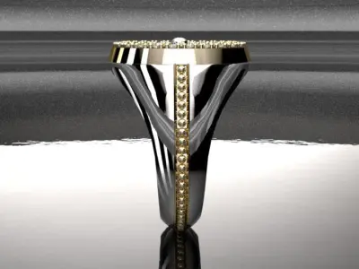 roulette ring 3D print model