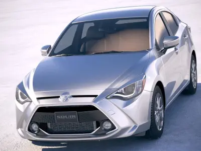 Toyota Yaris sedan 2019 3D model