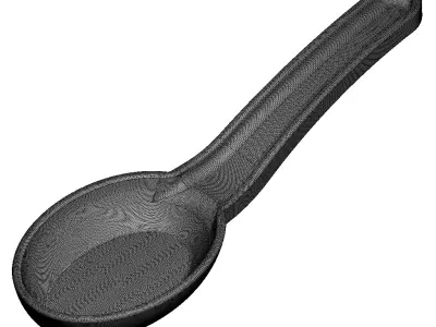 Plastic Soup Spoon 3D print model