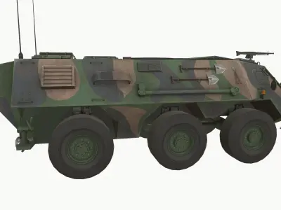 TPz 1 Fuchs Low-poly 3D model
