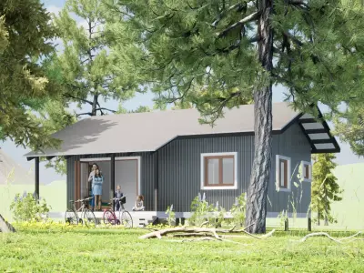 016Smallhouse1f60m2 Free 3D model