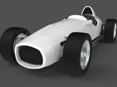 Vintage Race Car 3D model