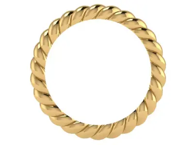 Rope ring band   3D print model