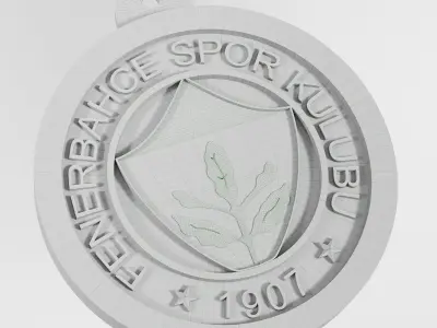 Fenerbahce Football club logo 3D print model