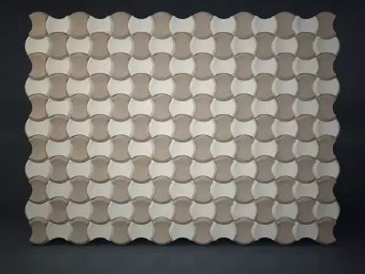 03 3DECOR PATTERN WALL Low-poly 3D model