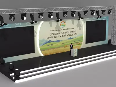 Agriculture Stage Decor 093 3D model