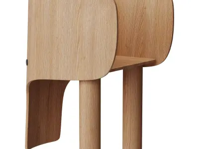 Elephant Chair Low-poly 3D model