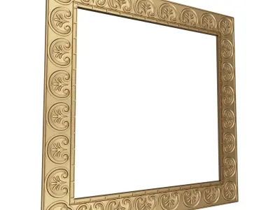 Classic Frame 033 Low-poly 3D model