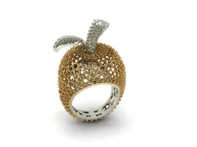 apple ring  Free 3D print model
