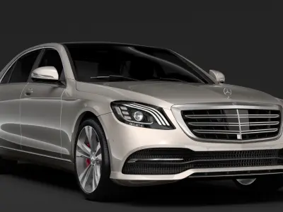 Mercedes Benz S 450 Lang V222 2018 3D model