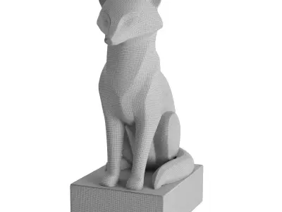 fox statue  3D model