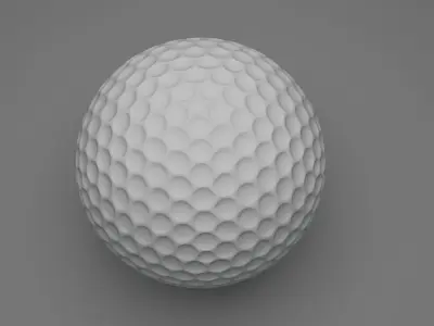 Golf Ball 3D model 2