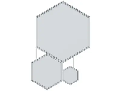 MIRROR HEXA 3D model