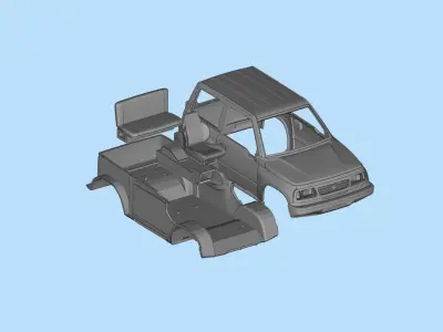 Printable body car Geo Tracker Sidekick Santana Vitara 3D print model