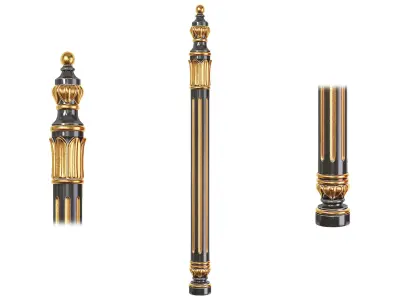 Classic baluster 01 3D model