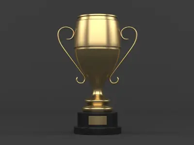 Cups Trophy 3D model 14