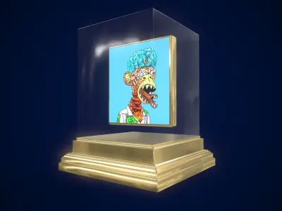 Mutant Ape 7 Gold Club Low-poly 3D model