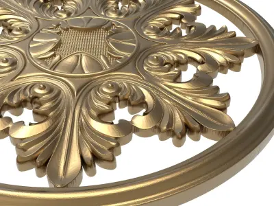 decorative pattern ready for 3D printing 3D model