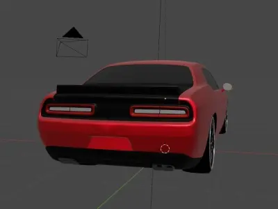 Dodge Challenger SRT Low-poly 3D model