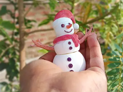 Flexi Snowman 3D print model