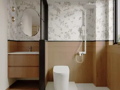 Suite interior scene 3D model