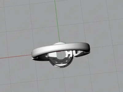 3d model ring Bulgari 3D print model