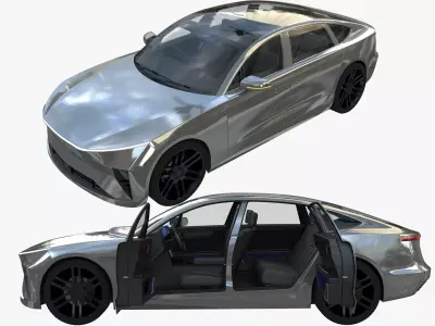 Electric car 3 3D model