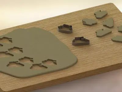 Dough Form for Protest Campaigns Free 3D model