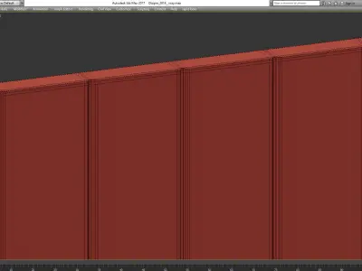 Wall Panel Decoration 3d model Low-poly 3D model