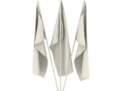 California Flag Pack 3D model