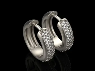 Hoop earring model 309 3D print model