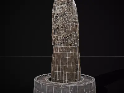 Slavic Gods Figurine Lada Low-poly 3D model