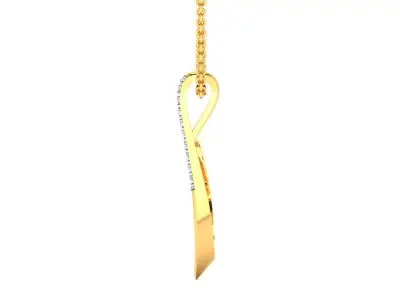 Women Pendant 3DM STL OBJ FBX Render Details 3D print model 14