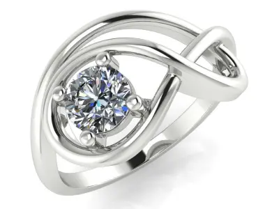 light weight gold diamond rings-C111116SKCH2026046-wt-0-5 3D print model