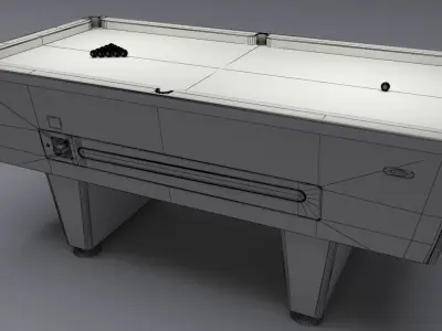 Super League Pool Table  Low-poly 3D model