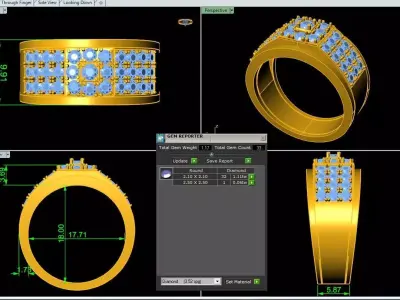 Man Wedding Ring 3D print model buy