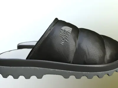 THE NORTH FACE FASHION SLIPPERS PBR Low-poly 3D model