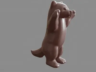 Ceramic Red Panda decoration 3D model