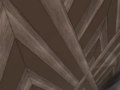 3d wall panel Low-poly 3D model 15