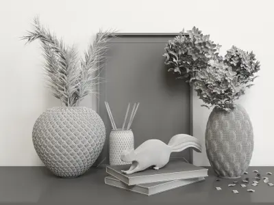 Decorative set 02 3D model