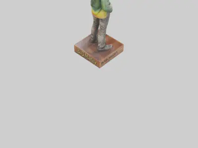 Bob Marley statue model 3D model