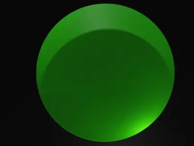 Plate green  3D model Free low-poly 3D model