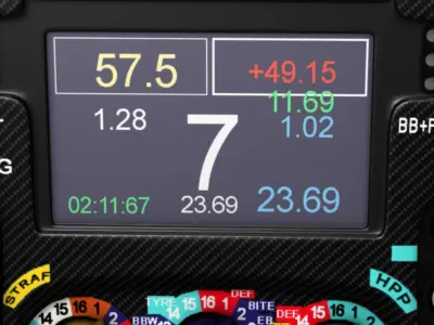 Mercedes W06 Steering wheel Low-poly 3D model